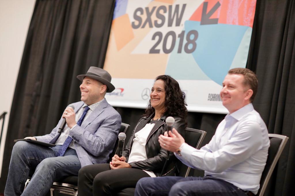 bmsnews's tweet photo. Just kicked of our #HackChildhoodCancer panel at #SXSW 2018. Come to room 9AB if you’re in Austin. https://t.co/Khu4iZHgYA https://t.co/KdI8A4Aggw