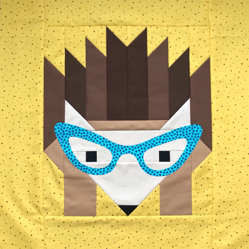 madewithmadness's tweet photo. The start of a group of #miniquilt samples for the wall at #simplysolids showing off the #fabric and #pattern of #ElizabethHartman using some natural #kona #cotton and jazzy #glasses in the first of two #hedgehogs as always with the help of #janomemakes and #aurifilthread #love https://t.co/WuMqWAA1v3