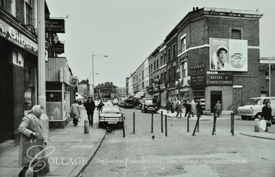 soxgnasher's tweet image. #BroadwayMarket looking south by Brougham Road #Hackney in 1975
