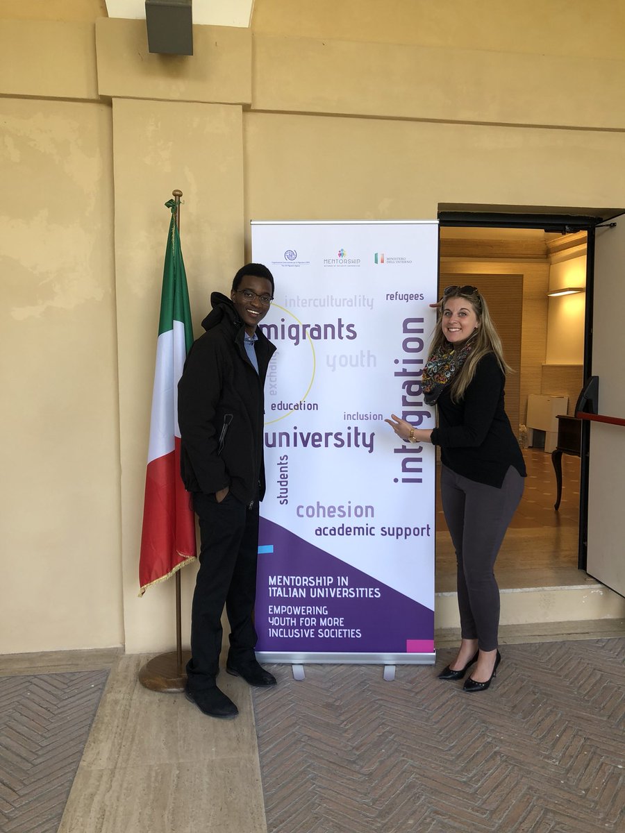 michellemanks's tweet photo. sharing the @WUSCcampus Student Refugee Program with students and #university communities in Malta and Italy this week w/@HippoMugisha!  Today’s lesson: student passion is global! @OIMItalia @CanadainItaly @WorldUniService https://t.co/v6IL4c10pm