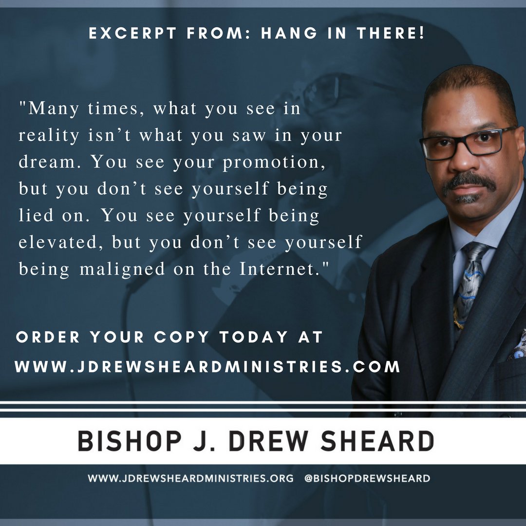 Notice that Joseph dreamt of his elevation, not his imprisonment.
#hanginthere #bishopdjrewsheard #awordfromBishop #geicogic