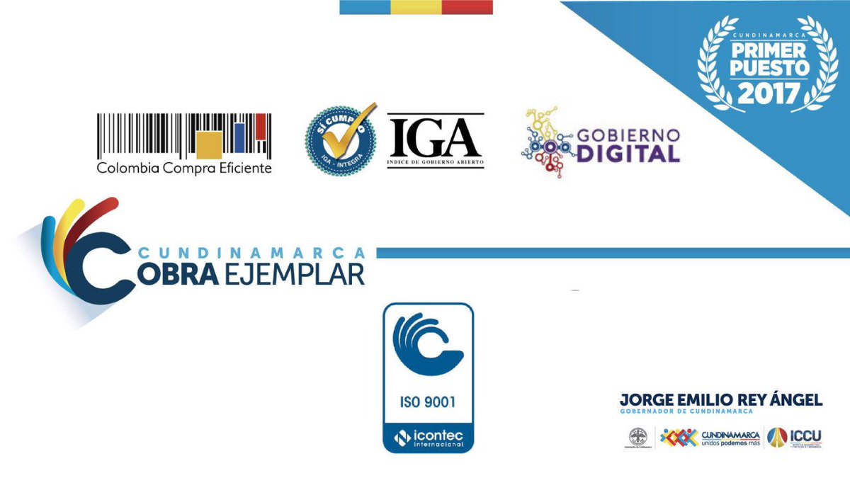 Nuestra gestión transparente nos ubicó como el primer departamento en buenas prácticas de contratación, según informe del observatorio de <a href="/camaradelainfra/">Cámara Colombiana de la Infraestructura</a> en 2017. Así mismo reconocimientos por <a href="/colombiacompra/">Colombia Compra Eficiente</a> <a href="/PGN_COL/">Procuraduría General de la Nación</a> @MinTIC_responde <a href="/ICONTEC/">ICONTEC</a> #AsambleaCamacolByC