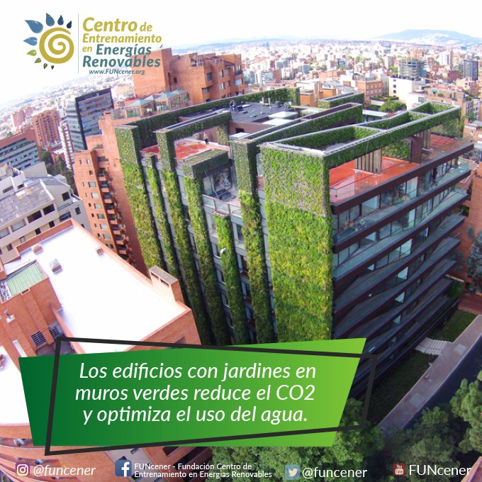 funcener's tweet photo. En #Funcener promovemos la infraestructura vegetada con muros verdes, mejorando la calidad de vida y el embellecimiento de las ciudades.
Somos #PuraEnergía #Architecture #GreenWalls #Colombia #EnergySaving https://t.co/kj4sGi5ae3