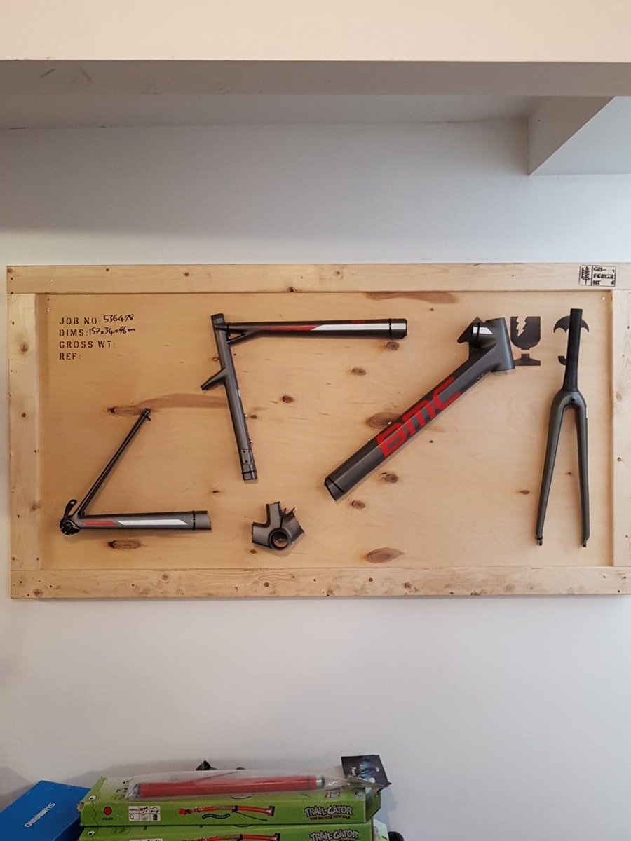 When a <a href="/Ride_BMC/">BMC</a> warranty frame is too good to throw out, you make it into art. <a href="/RocaSportsIrl/">Roca Sports Ireland</a> <a href="/roca/">Bobby Roc</a>