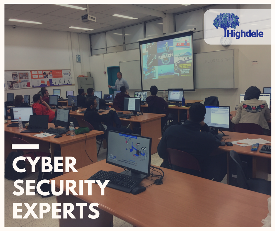 Highdele's tweet image. Be aware! Your next cyber security expert ahead! Spring semester of "Software Engineer Specializing in Cyber" program has began. This program held by our lecturers and includes variety themes that learned, with 500 hours of cyber themes! bit.ly/2Fu9ilw