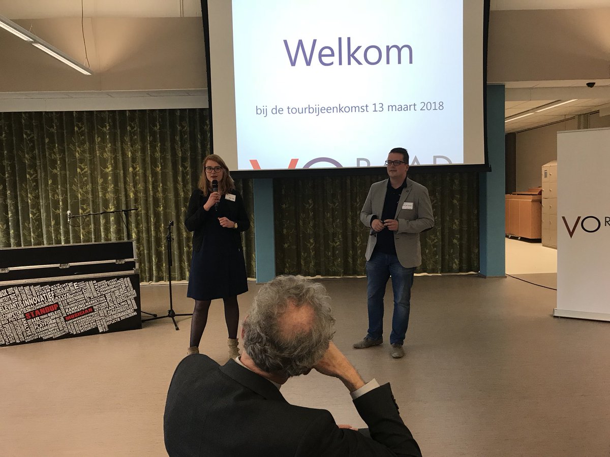 AllevanSteenis's tweet photo. Fantastische TED talk van Evert Jan Oppelaar en Anna de Klerk op #VO2020 tour van #VOraad  in #Amsterdam complimenten aan #HerbertVisserCollege en #IRIS https://t.co/W3fvfRR9lI