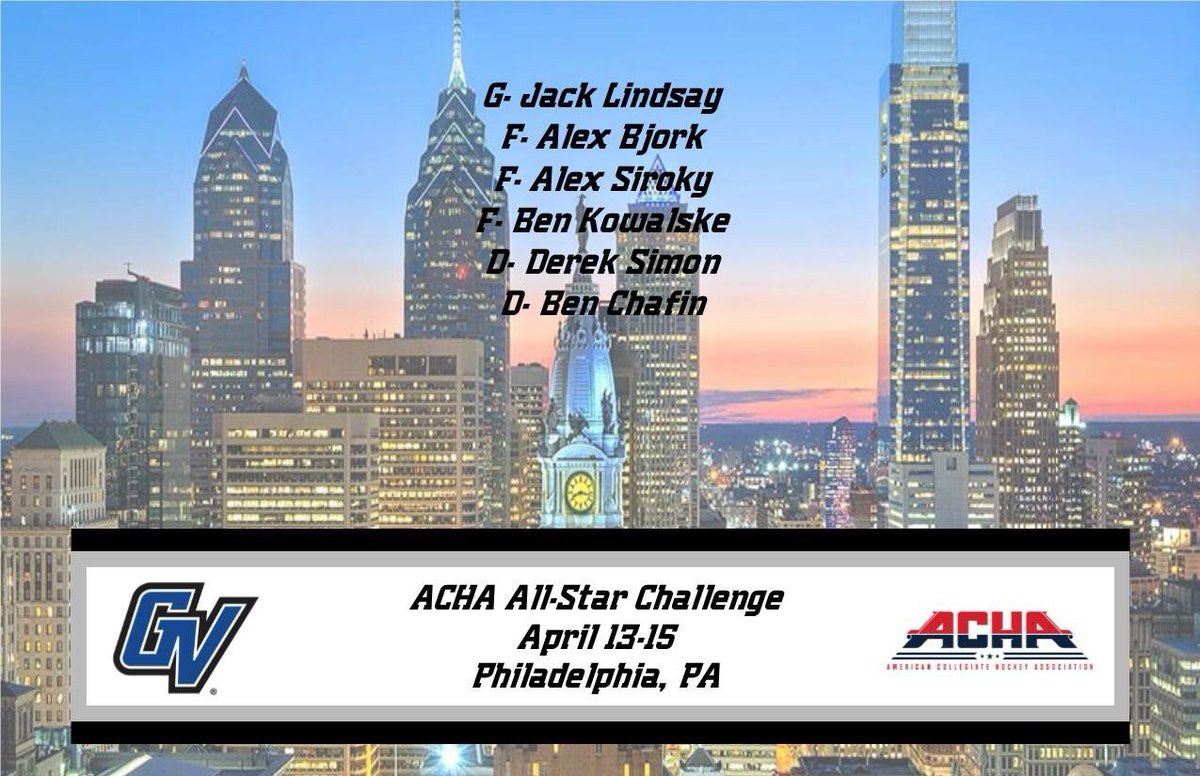 gvsuhockeyd3's tweet photo. 6 Lakers selected for ACHA All-Star Challenge next month in Philadelphia! ⭐️🏆 https://t.co/YqJ1wQNHho