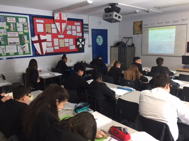 HF_History's tweet photo. Year 8 working hard studying the impact of the British empire on India @hf_phoenix Very timely on the anniversary of Gandhi's Salt March! #HFY817 #OnThisDay https://t.co/xJoqZg3uvl