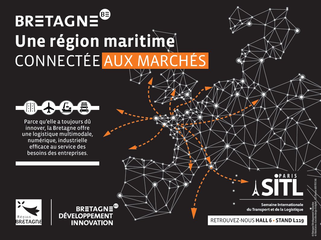 Parce qu'elle a toujours dû innover, la #Bretagne offre une logistique multimodale, numérique, industrielles efficace au service des besoins des entreprises : retrouver ces acteurs et ces innovations au #SITL18, stand L119  du 20 au 23 mars @LahellecG @Pierre_Ka @SITLevents