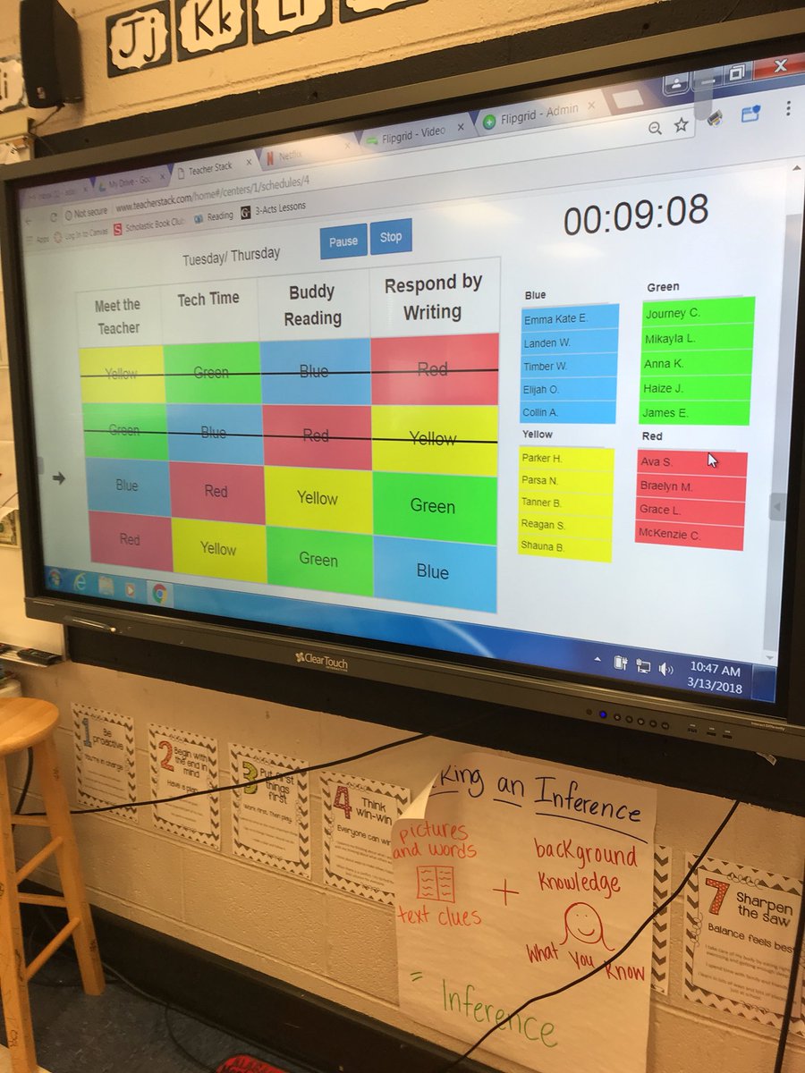 Changing center time <a href="/RivertonElem/">Riverton Elementary School</a>  #BeBoldMCSS