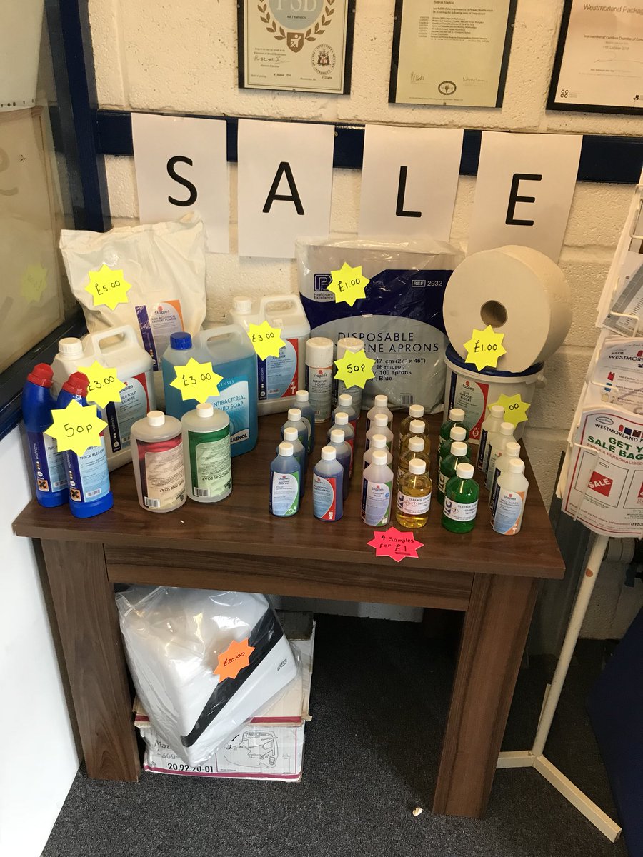 Westpack's tweet image. The ☀️ is shining and we’re thinking of spring cleaning 🐥 lots of cleaning products available in our sale!!! #springiscoming #SpringClean #westmorlandpackaging