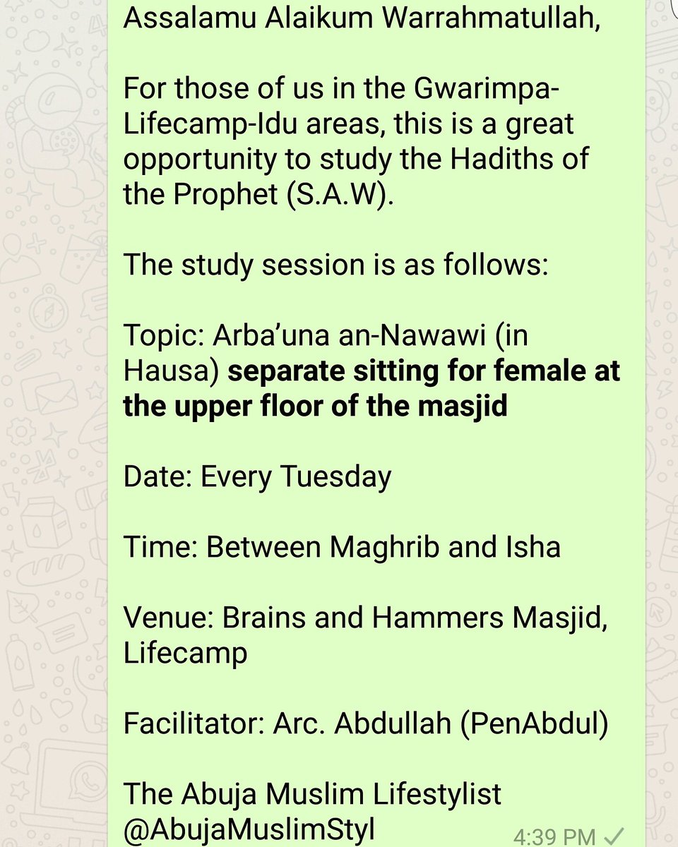 PenAbdull's tweet photo. This continues today In shaa Allaah @AbujaMuslimStyl @OilSheikh5050 @yaseerwaziri @dawisu @angry_ustaaz @absdangi @Man__Alone @ak__onee https://t.co/LUvaNELTlv