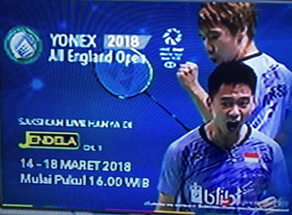 YuniKartika73's tweet photo. Selain ditayangkan di K-Vision &amp; Live streaming di https://t.co/DiAohlKpZ3, All England juga akan ditayangkan di Transvision, saluran Jendela, channel 1 !!! Good Luck Indonesia Players 🙏🙏🙏 #allengland2018 @INABadminton @bulutangkisRI @PBDjarum  @BadmintonTalk https://t.co/xjF0Hjckr0