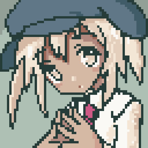 「グラボ故障中でPC使えないので64×64をポチポチ練習マン。 #dotpict 」|かごちのイラスト