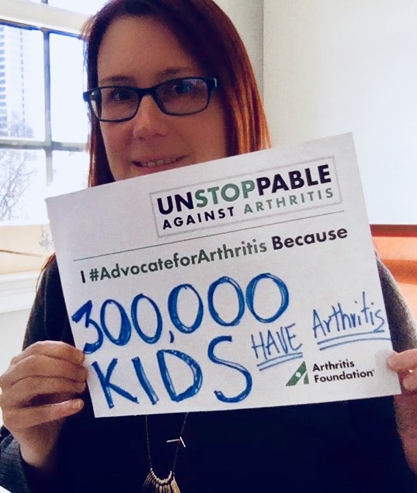 I #advocateforarthritis because 300,000 children struggle daily with this debilitating disease. @ArthritisFdn