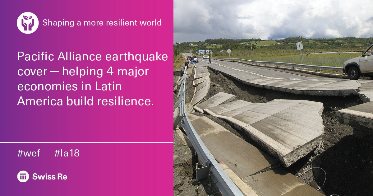SwissRe's tweet photo. Thrilled to be at #WEF LATAM. Helping #LA18 govts meet #SDG goals is close to our hearts. More about how @SwissRe supports earthquake resilience in the region here: https://t.co/pIJRjHZBDl @WEF @A_delPacifico https://t.co/YsXwppkqPQ