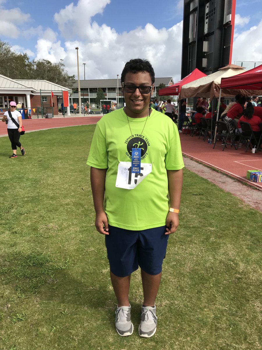 We are so proud of Omaet who placed in the Special Olympics. Way to go Omaet!