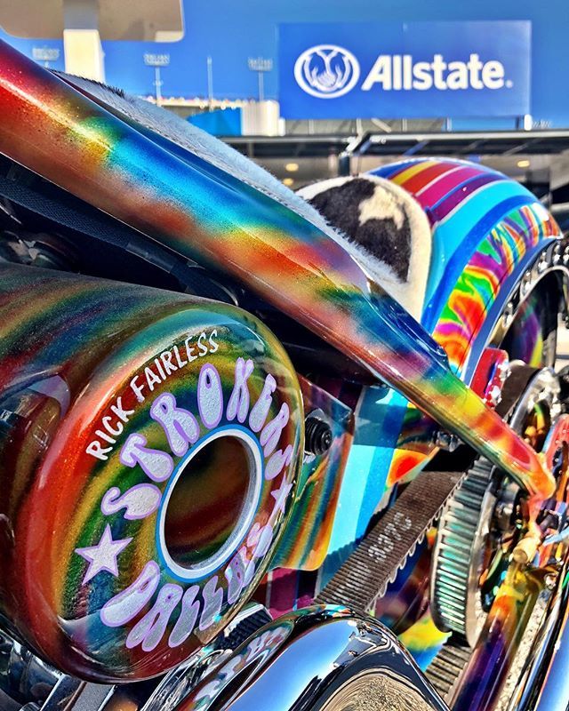 BikerRadio's tweet photo. Hanging out with Allstate today at Daytona International Speedway. Stop by and say hi!
.
.
.
#allstate #allstatemotorcycle #biker #bikers #bikersofinstagram #bikerchick #chopper #daytona #daytonabikeweek2018 #daytonainternationalspeedway #florida #harle… https://t.co/1iuqUMtnR9 https://t.co/YBuOkdl0ua