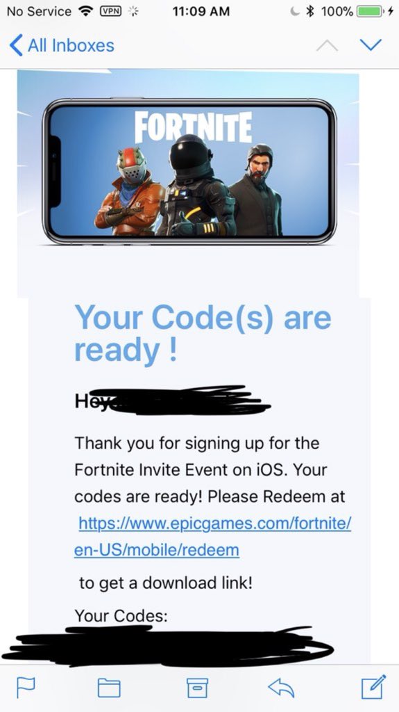 Fortnite ios download link