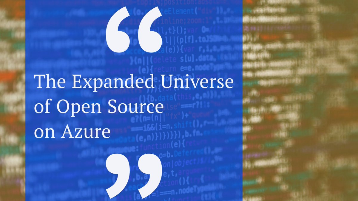 #Microsoft has made it very clear that #Azure loves Open Source and is an ideal platform for building your Open Systems environments. Here’s how this broadens the horizon for you, your employer, your clients, and the IT community. hubs.ly/H0bcqnF0