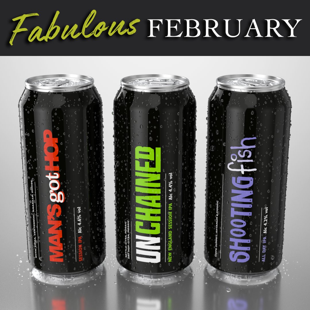 MBHbeer's tweet image. It certainly was a Fabulous February with the launch of our 3 new session beers: Mans Got Hop, UnChained and Shooting Fish. All 3 are available NOW in can and keg - growler-fills available so you can take home your fresh beer 😋 
#SessionBeer #MansGotHop #UnChained #ShootingFish
