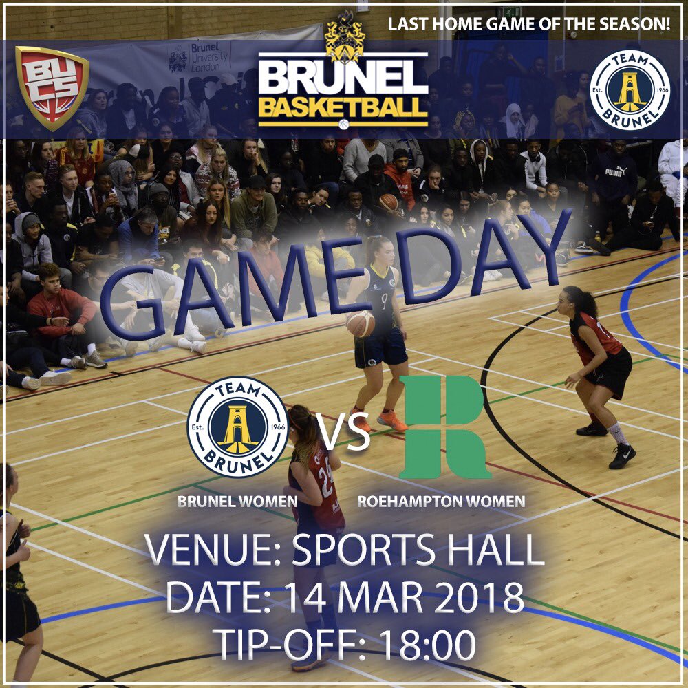 Brunel Basketball on Twitter: "Come and watch the champs play their