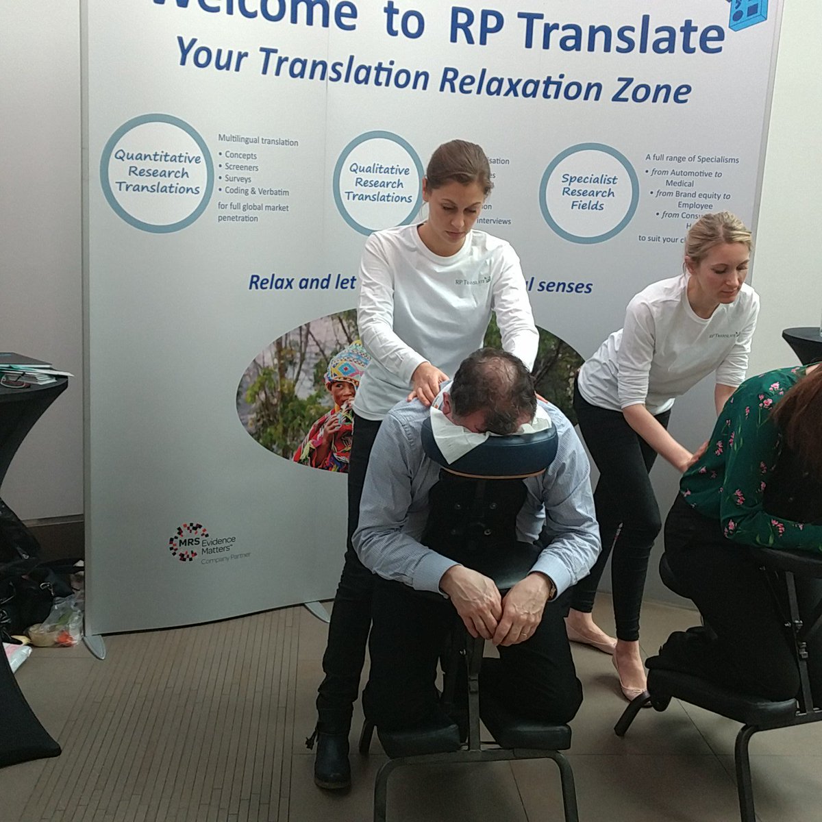 Templetastic's tweet photo. #impact2018 #MRSlive want an @RPTranslate #totalzen experience tomorrow? Book now in the atrium. Slots are fast running out. @TweetMRS https://t.co/NyMJu9PFsv