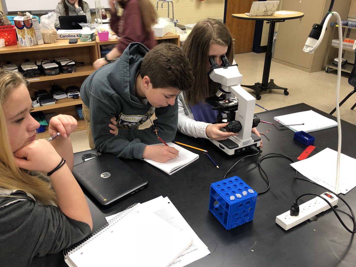 MsFishback's tweet photo. Things I love to hear in my #PLTWClassroon “This is actually cool!” PBS looking at sickle cells today. https://t.co/2T5rU8PjC5