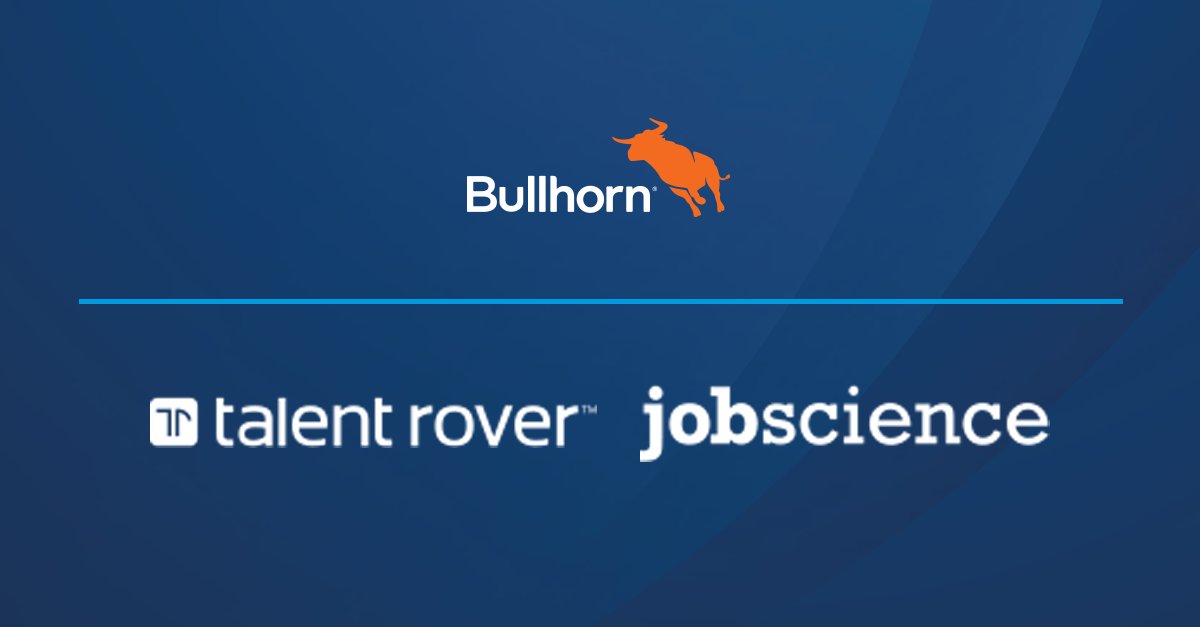 BullhornUK's tweet photo. We’re bringing @jobscience and @Talent_Rover into the @Bullhorn ecosystem to deliver the best possible #CustomerExperience. Read the blog from Bullhorn CEO @ArtPapas here: https://t.co/pOnjWUXmrd https://t.co/WOWfoGrXE7