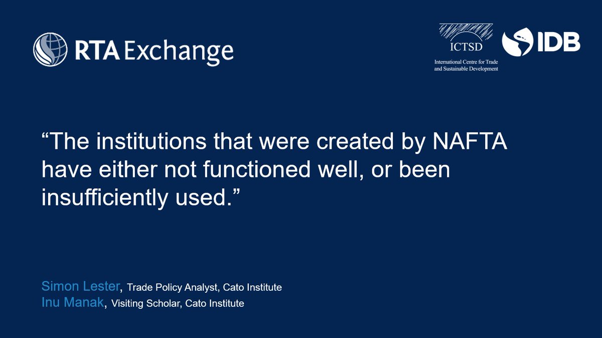 ICTSD's tweet photo. The renegotiation of #NAFTA provides a unique opportunity for institutional innovation: https://t.co/wuuA1EcLg6 https://t.co/HUJrX6qrRq