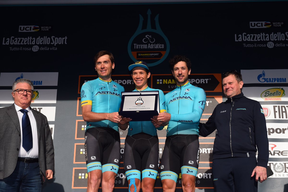 Astana Pro Team is best team of Tirreno-Adriatico!

📝👉Full report: goo.gl/URfdQe. 

#TirrenoAdriatico #AstanaProTeam
📸<a href="/bettiniphoto/">BettiniPhoto</a>