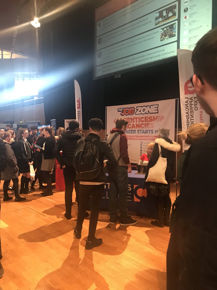 lancsambassador's tweet photo. It’s still busy here @lancsappexpo lots of discussions about #apprenticeships   #APPEXPO18 https://t.co/2KguG7Gxgm