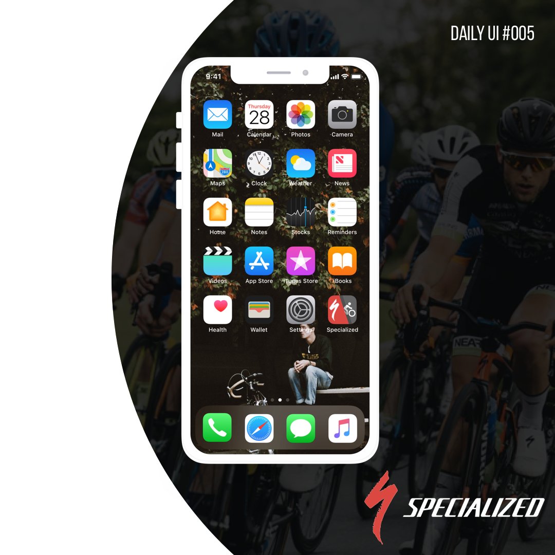PSevcovic's tweet photo. Day 5 of DailyUI challenge @Daily_UI . Icon design for @iamspecialized #dailyui #005 #uichallenge #design #ui #app #iphone #bike #sport #specialized #materialdesign #madewithunsplash https://t.co/aIUHxn4M3Y
