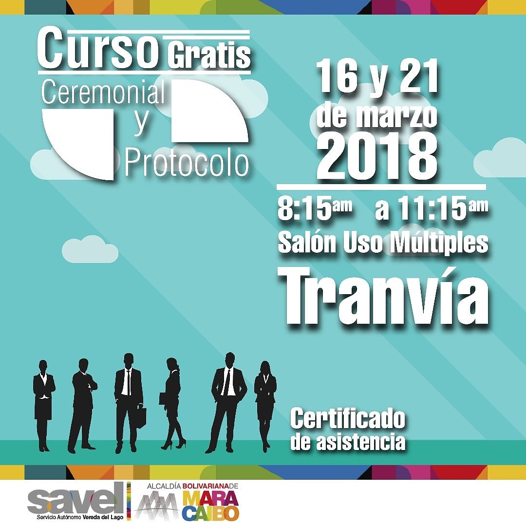 seleneestrach's tweet photo. Inscríbete en las oficinas ubicadas en planta alta del edificio tranvía de Maracaibo. @LaVeredaDelLago
#Curso #Cursos #CursoCerenonialyProtocolo #CursoProtocolo #Gratis #CursoGratis #CursoMaracaibo #VeredaDelLago @alcaldiademcbo @seleneestrach @hecmarcarrillo https://t.co/HVbAKy3yKH