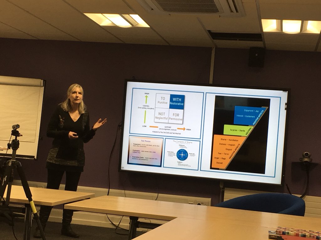 dmc_devecchi's tweet photo. An overview of #RestorativePractices models - cornerstone is โworking WITH peopleโ to move on and restore positive emotions @NicolaPreston9 #PhDtransfer @Succeedat8 @FEHresearchUoN https://t.co/hvyp1PauQY