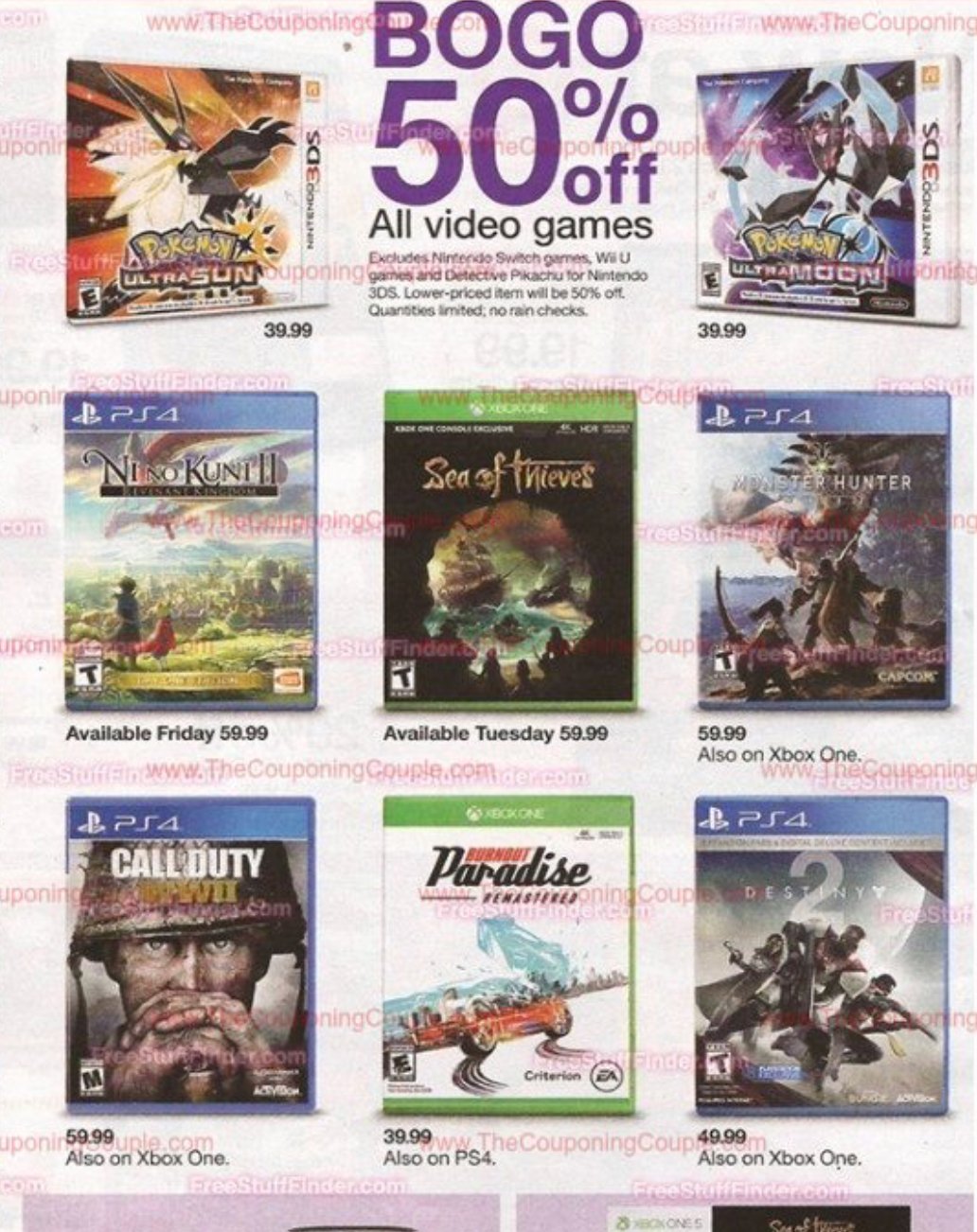 target b1g1 video games