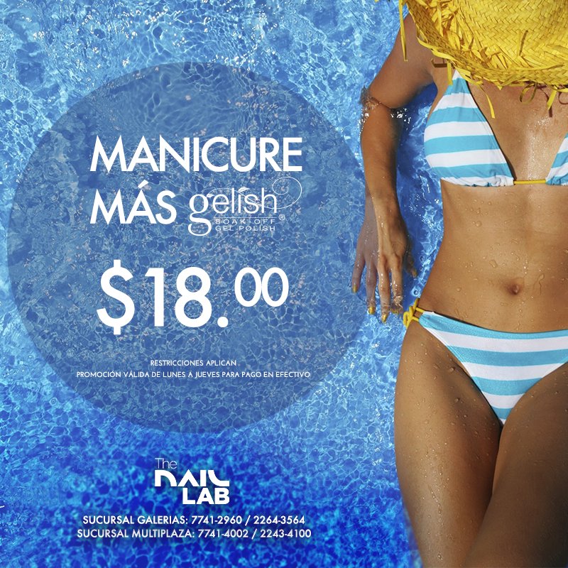 TheNailLabSv's tweet photo. 💅No olvides que todo marzo puedes solicitar Manicura + #Gelish por sólo $18.00. 💅 Haz tus citas en sucursal Galerías a los teléfonos: 2264-3564 / 7741-2960. https://t.co/XxFnVfe9kF