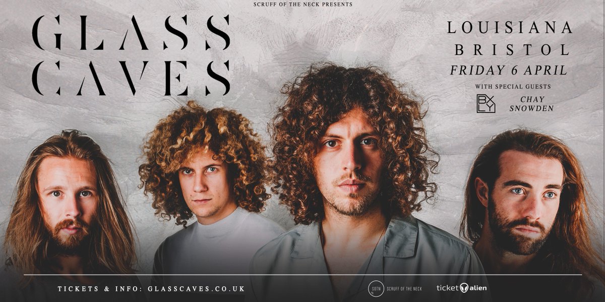 Support announced for <a href="/GlassCaves/">Glass Caves</a> ! @snowdon_chay and <a href="/BXLYband/">BXLY</a> will support when they call past @LouisianaBris on April 6th. Final tickets here: bit.ly/GlassCavesBris…
