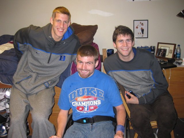 TdotZaf's tweet photo. Matt has a rare mitochondrial disease which leads to his physical disability. However, as I can attest, this condition does not limit his zest for life! One of Matt's favorite things is Duke Basketball. During my time at Duke, I was lucky that he was able to attend several games! https://t.co/gJhfEknvad