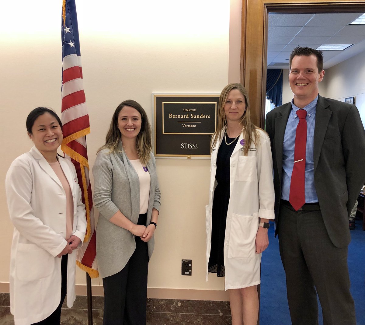 sampson_md's tweet photo. Thank you @SenSanders team for an excellent meeting this morning on women’s health! #ACOGCLC2018 #FactsAreImportant #protectMedicaid https://t.co/ZmnzIhjlRZ