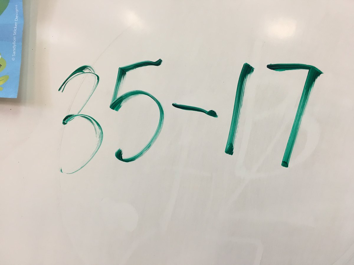 mrs_long_math's tweet photo. 2nd grade student shows an informal, pre-formal and formal way to solve a subtraction story situation. Her explanation of it was too long to send as a video!! https://t.co/k5BBq0f3LA