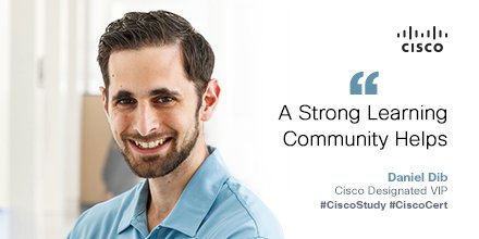LearningatCisco's tweet photo. When preparing for a certification, use the #CiscoLearningNetwork community to increase your understanding of your studies.  #CiscoVIP #CiscoStudy #CiscoCert https://t.co/tBY5Pm6hq3 https://t.co/YOSa4qKK7W