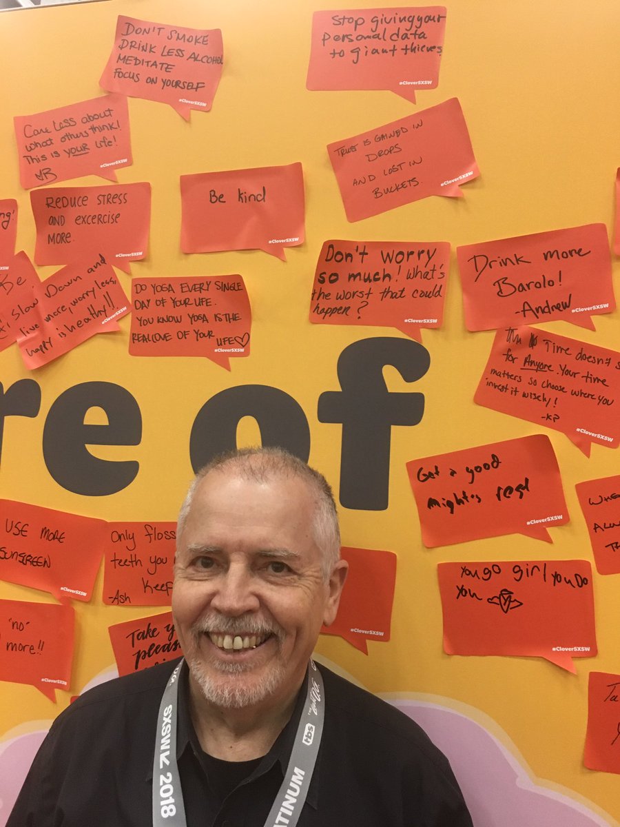 Pistachio's tweet photo. what advice would you give your younger self? #cloversxsw #sxsw18 https://t.co/uyGaS15Rxf