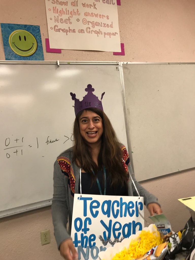 Teacher of the Year Nominee # 1: Mrs. Nguyen! 💜