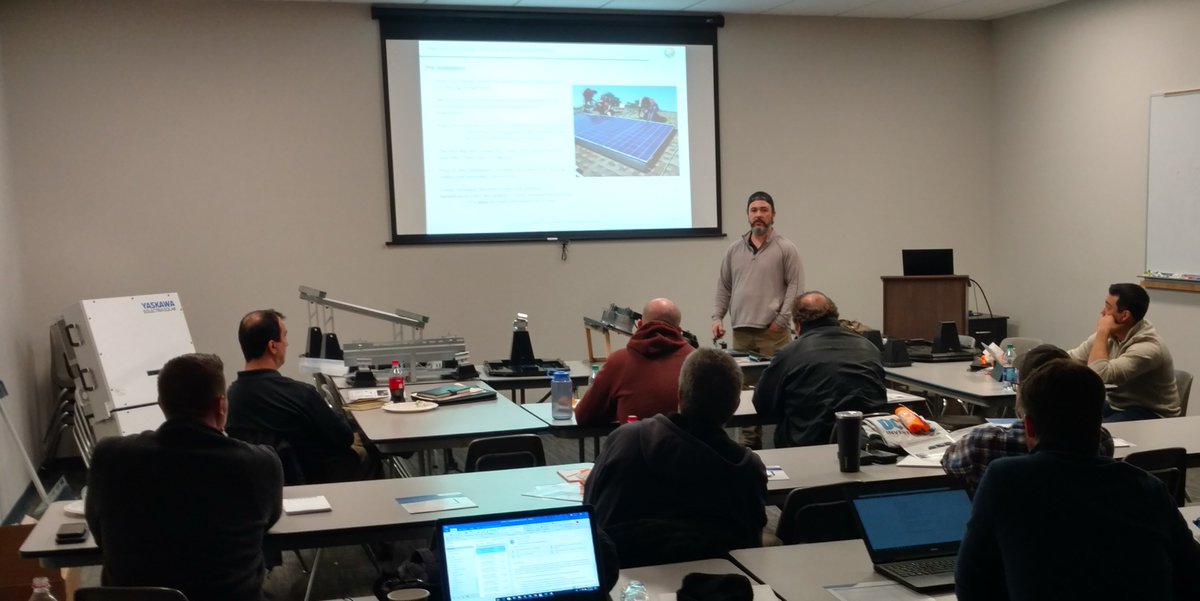 EcolibriumSolar's tweet photo. Thank you @CEDGreentech in Enfield CT for hosting yesterday's RED, WHITE &amp; NEW Tour. The group earned #NABCEP credits while learning the latest in maximizing your roof from @YaskawaSol and @EcolibriumSolar Register for a city near you: https://t.co/Ej2Ko5Odco https://t.co/6Q3BWCxoxF