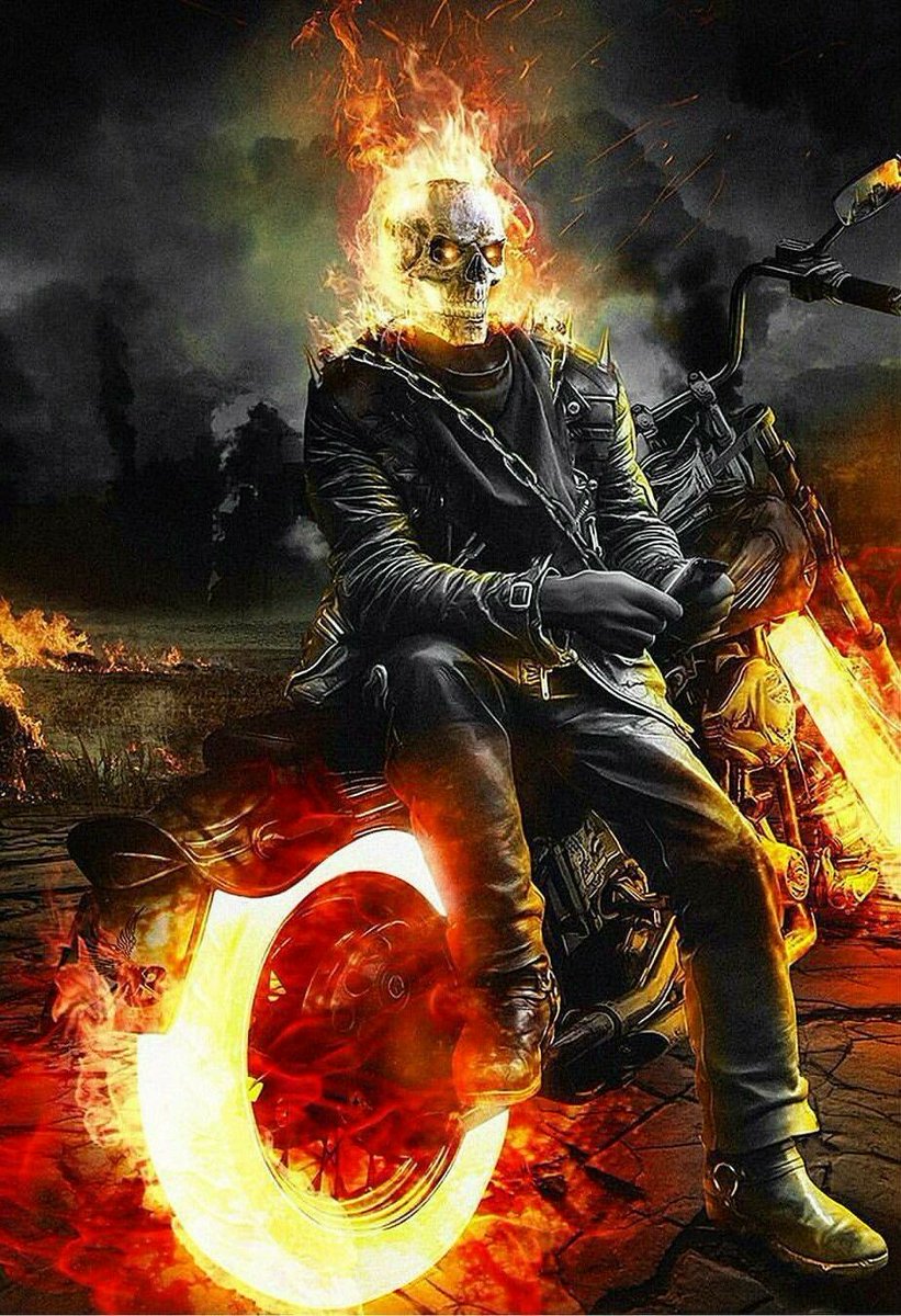 HTTPZPodcast's tweet photo. Ghost Rider looking stylish #comics #marvel #podcast #podernfamily #ff #follow #GhostRider #motorcycle #movies #highwaytothephantomzone #art #coverart https://t.co/QPf2odvHLX