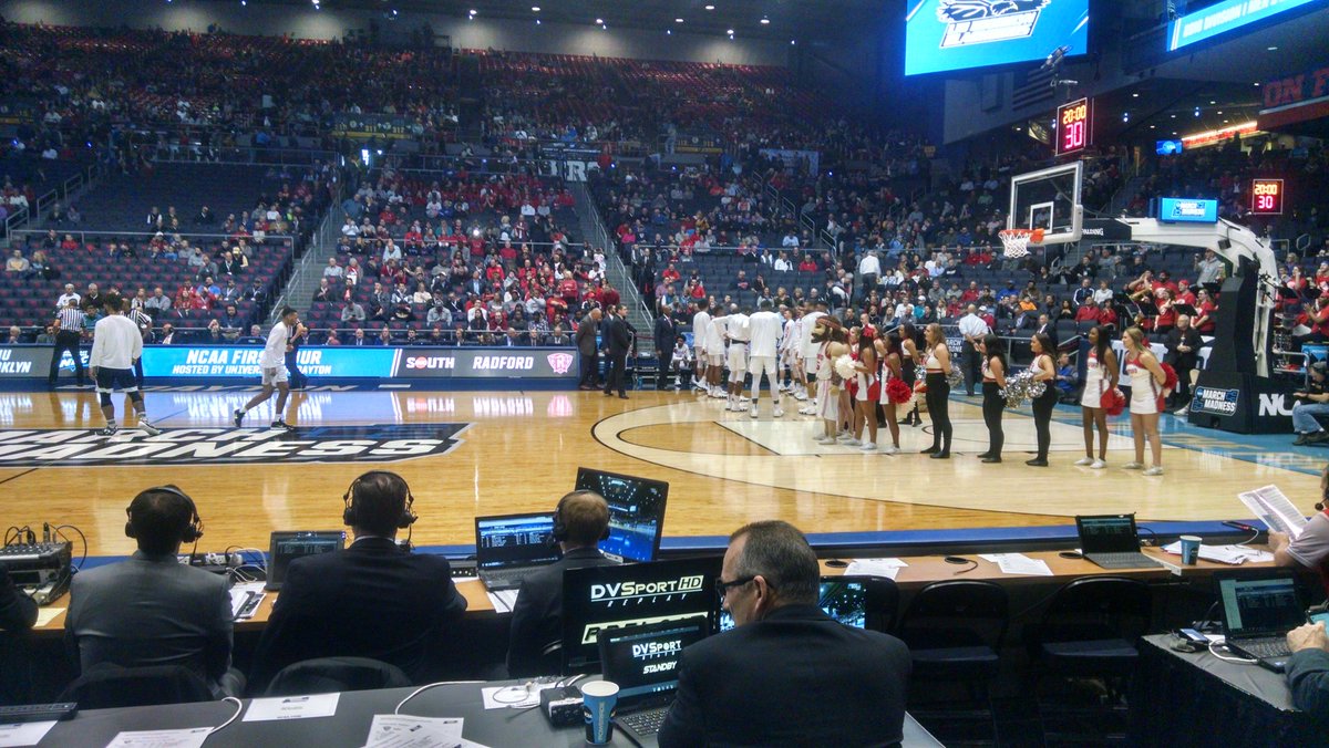 zacglover_'s tweet photo. First Four set to tip off with the Radford Highlanders! https://t.co/9C6WhxmSvD