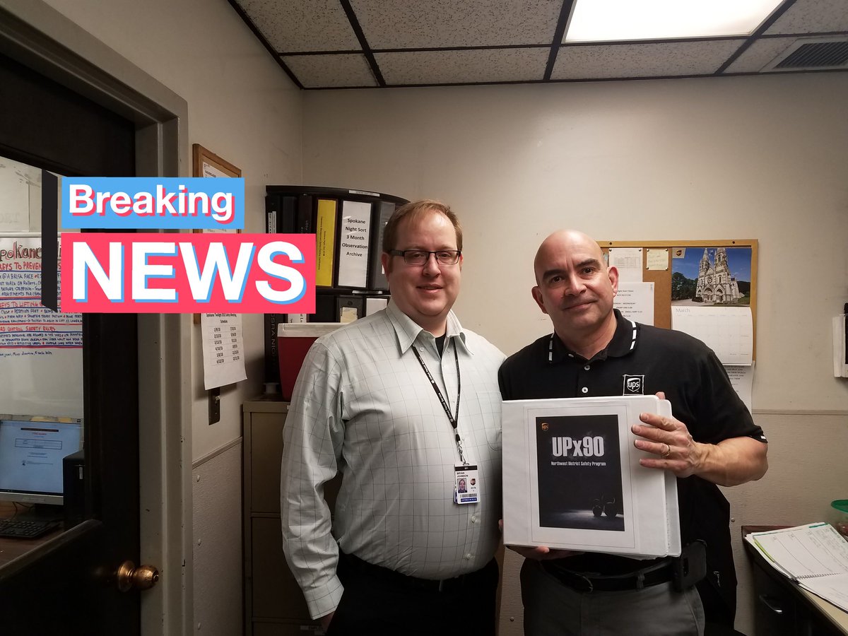 Caught up with Esteban Millan, FT HUB Supervisor on Spokane Twilight, to thank him for his injury reduction accomplishments using our #UPX90 program! Great work Esteban!!! <a href="/NEHUBPEAK/">NE HUBs</a> <a href="/safebychoice/">safebychoicenotbychancedotcom</a> <a href="/sea1prb/">Paul Bond</a> <a href="/jagrant1020/">Jeff Grant</a> <a href="/Joseph_Braham/">Joe Braham</a> <a href="/NorthwestUPSers/">Northwest UPSers</a> <a href="/temerson63/">Troy Emerson</a>