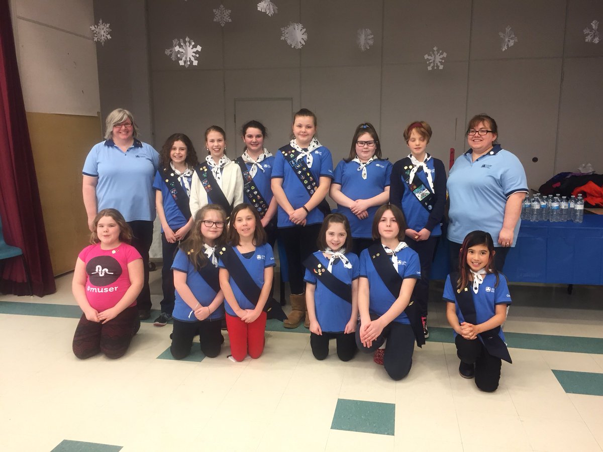 We are really proud of our Girl Guides who earned their enrolment tonight!