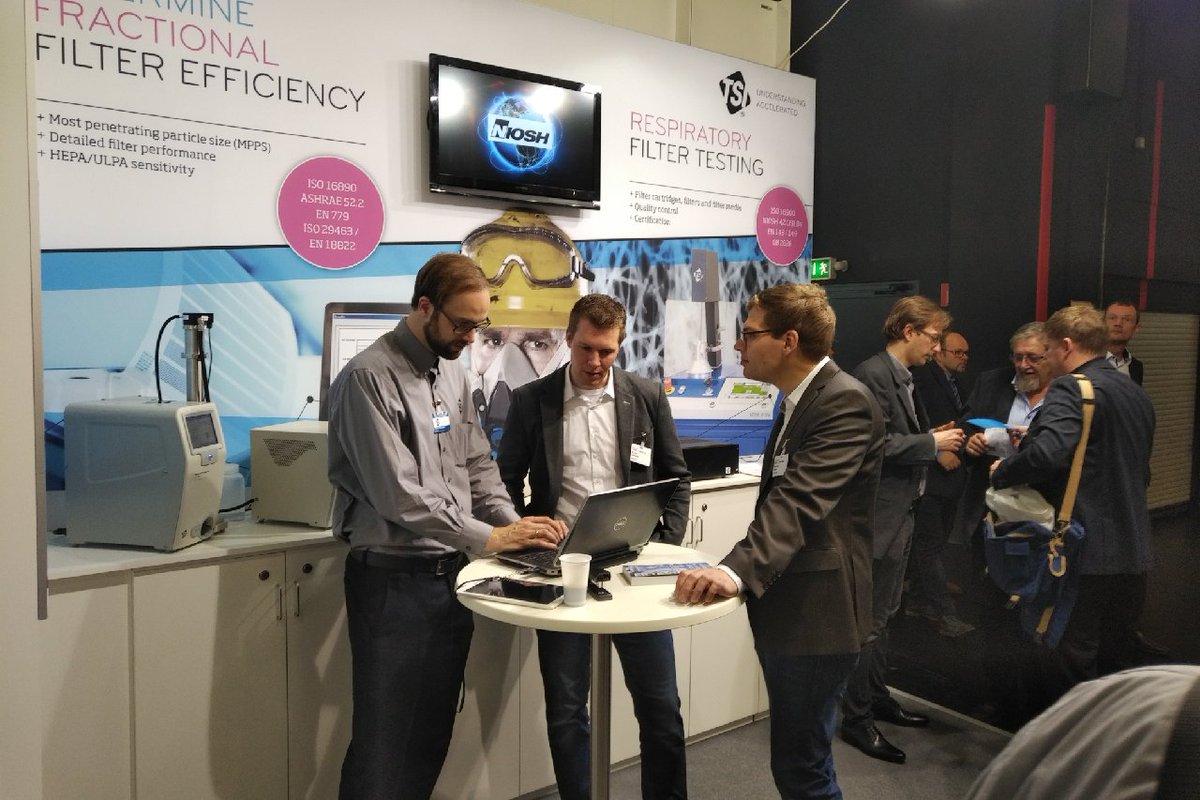 TSIIncorporated's tweet image. Join us Wednesday, Mar 14, as TSI Application Engineer Tim Johnson presents a poster on &quot;Achieving consistent penetration test results in respiratory filter and filter media testing&quot; (Room 1B: 14:45 - 16:45). #filtech #filtech2018